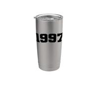 1997 Vintage Arcuato Varsity Retro Distressed Compleanno Anno Bicchiere termico in acciaio inox doppia parete