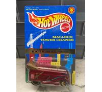 1998 Hot Wheels - Malleco Torre Cranes Alto Rise Express VW Drag Bus W/Custodia