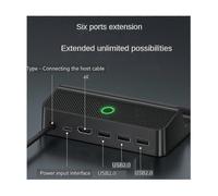 (1998) Per Deck Dock Stat Tv Base D Hub H Doc Usb C a Rj45 Etet Usb2.0 Type-c Charr