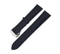 19mm 20mm 21mm 22mm cinturino in nylon adatto for Omega Planet Ocean Seamaster 300 Speedmaster tessuto in pelle adatto for cinturino for orologio in tela SEIKO(Black black Pointed,21MM_SILVER BUCKLE)