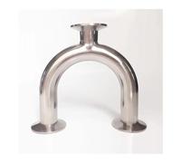 19mm 3/4" Pipe OD 1.5" Tri Clamp U Shaped Bend 3 Way SUS 304 Stainless Fitting Spliter Homebrew Beer