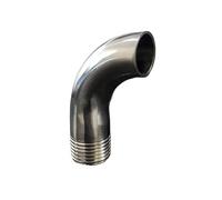 19mm 3/4" Pipe OD Butt Weld x 1/2" BSPT Male 90 Degree Elbow SUS 304 Stainless Steel Pipe Fitting Home Brew Beer Wine