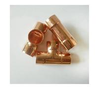 19mm Inner Dia x1.2mm Thickness Copper Equal Tee Socket Weld End Feed Coupler Plumbing Fitting Water Gas Oil