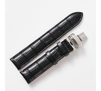 19mm Ricambio Nero Pelle Cinturino Realizzato Per Tissot PRC-200 T055430A