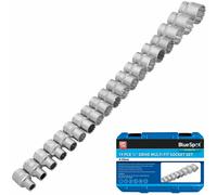 19pc Cambio Serratura Multi Presa Set 8-32mm 1.3cm Dr Doppio Esagono T Stella Af