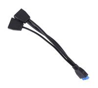 19Pin USB Header USB3.0 1 A 2 Splitter Hub USB Interno Per Scheda Madre Del Computer 200mm