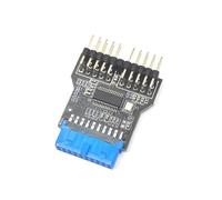 19Pin USB2.0 a due 9Pin femmina estensione HUB connettori adattatore per una facile compatibilità del dispositivo