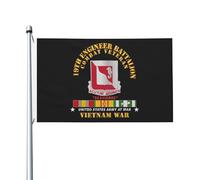 19Th Engineer Battalion Vietnam Veteran Bandiere Durevole Flag Con 2 Occhielli Bandiera Per Casa Interno Festival 3X5Ft