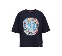 19V69 ITALIA Maglia extra large 'PETONIA TENNIS' navy / blu chiaro / rosso / bianco Donna 19V69 ITALIA L navy / blu chiaro / rosso / bianco