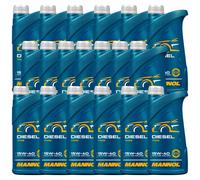 19x1 Litro MANNOL 15W-40 DIESEL Olio Motore API CH-4/SN ACEA A3/B4 VW MB MAN