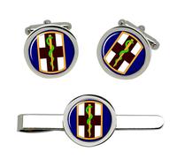 1a Brigata Medica US Army Gemelli E Fermocravatta Set