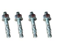 1A-Safety AFS-A - Set montaggio per protezione anticollisione, set ancoraggio a terra (confezione 4 pezzi)