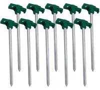 1Above 10 picchetti per tenda, resistenti, punte super affilate, in acciaio zincato, antiruggine, 25 x 2,4 cm, ideali per tende, gazebo e tende da sole