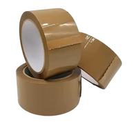 1ABOVE 3 rotoli di nastro marrone per imballaggio, 48 mm x 66 m, 54 micron, ideale come nastro trasparente per pacchi, nastro da imballaggio, nastro per pacchi, nastro per pacchi forte trasparente,