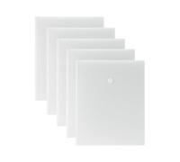 1ABOVE Cartelline portadocumenti trasparenti A5, con chiusura a scatto, in plastica, per ufficio, scuola e organizzazione domestica, confezione da 5