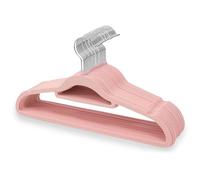 1ABOVE Confezione da 20 grucce antiscivolo in velluto di alta qualità (44 cm), resistenti, con barra per cravatta, ganci girevoli a 360°, salvaspazio, robuste per contenere giacche, maglioni e