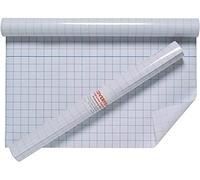 1ABOVE Rotolo di copertura per libri in plastica trasparente adesiva (50 cm x 10 m)