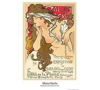 1art1 Alphonse Mucha Poster Salon des Cent, Paris 1896 Stampa 91x61 cm