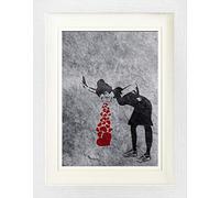 1art1 Arte di Strada Poster Lovesick Girl, Banksy Quadro in Cornice con Pregiato Passepartout | Immagini A Parete | in Una Cornice 40x30 cm