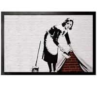 1art1 Banksy Cameriera, Passato al di sotto Zerbino 60x40 cm