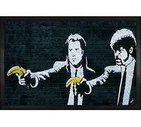 1art1 Banksy Vincent E Jules, Pistole Banane Zerbino 60x40 cm