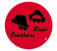 1art1 Blues Brothers Cappelli E Occhiali da Sole Sticker Adesivo 9x9 cm