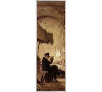 1art1 Carl Spitzweg Poster der Antiquar, 1847, Detail Kunstdruck Bild 158x53 cm