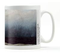 1art1 Caspar David Friedrich Il Monaco in Riva al Mare, 1808-1810 Tazza da caffè Mug 9x8 cm