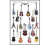 1art1 Chitarre Poster Guitar Heaven, Rock Hall of Fame Stampa 91x61 cm