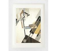 1art1 El Lissitzky Poster Proun 19D, 1920-1921 Quadro in Cornice con Pregiato Passepartout | Immagini A Parete | in Una Cornice 40x30 cm