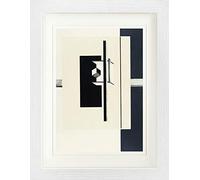 1art1 El Lissitzky Poster Proun, 1o Porffolio di Kestner Foglia 5, 1923 Quadro in Cornice con Pregiato Passepartout | Immagini A Parete | in Una Cornice 40x30 cm