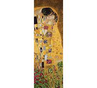 1art1 Gustav Klimt Poster Il Bacio II Stampa d'Arte 158x53 cm