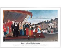 1art1 Henri Rousseau Stampa e Cornice (Plastica) - The Representatives of Foreign Powers Are Coming To Salute The Republic As A Sign of Peace, 1907 (91 x 61cm)