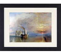 1art1 Joseph William Turner Poster La Valorosa Téméraire, 1839 Quadro in Cornice con Pregiato Passepartout | Immagini A Parete | in Una Cornice 40x30 cm