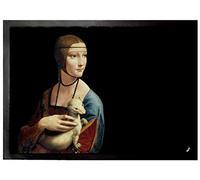 1art1 Leonardo da Vinci Dama con L'Ermellino, ca. 1490 Zerbino 70x50 cm