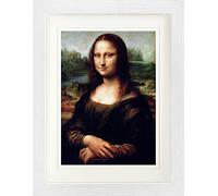 1art1 Leonardo da Vinci Poster La Gioconda Quadro in Cornice con Pregiato Passepartout | Immagini A Parete | in Una Cornice 40x30 cm