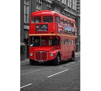 1art1 Londra Poster Bus Rosso Stampa 91x61 cm