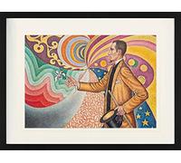 1art1 Paul Signac Poster Ritratto di Félix Fénéon, 1890 Quadro in Cornice con Pregiato Passepartout | Immagini A Parete | in Una Cornice 80x60 cm