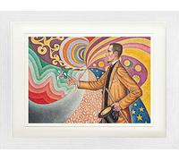 1art1 Paul Signac Poster Ritratto di Félix Fénéon, 1890 Quadro in Cornice con Pregiato Passepartout | Immagini A Parete | in Una Cornice 40x30 cm