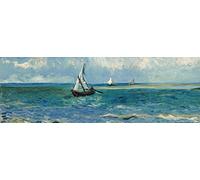 1art1 Vincent Van Gogh Poster Das Meer Bei Saintes- Maries-de-la-Mer, 1888 Kunstdruck Bild 91x30 cm