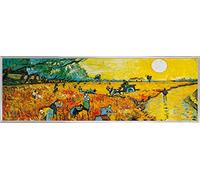 1art1 Vincent Van Gogh Poster der Rote Weingarten, 1888 Kunstdruck Bild 158x53 cm