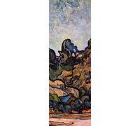 1art1 Vincent Van Gogh Poster Hügel Bei Saint-rémy, 1889, Detail Kunstdruck Bild 158x53 cm