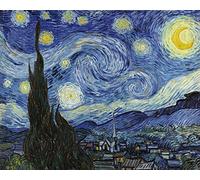1art1 Vincent Van Gogh Poster Notte Stellata, 1889 Stampa d'Arte 50x40 cm