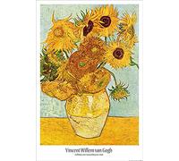 1art1 Vincent Van Gogh Poster Vaso con Dodici Girasoli, 1888 Stampa 91x61 cm