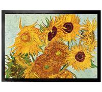 1art1 Vincent Van Gogh Vaso con Dodici Girasoli, 1888 Zerbino 70x50 cm