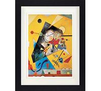 1art1 Wassily Kandinsky Poster Armonia Tranquila, 1924 Quadro in Cornice con Pregiato Passepartout | Immagini A Parete | in Una Cornice 40x30 cm