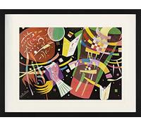 1art1 Wassily Kandinsky Poster Composizione X, 1939 Quadro in Cornice con Pregiato Passepartout | Immagini A Parete | in Una Cornice 80x60 cm