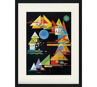 1art1 Wassily Kandinsky Poster Punte Nell'Arco, 1927 Quadro in Cornice con Pregiato Passepartout | Immagini A Parete | in Una Cornice 80x60 cm