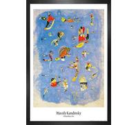 1art1 Wassily Kandinsky Stampa e Cornice (MDF) - Blu di Cielo, 1940 (91 x 61cm)