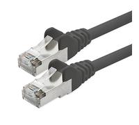 1aTTack - Cavo Patch CAT 5e Crossover FTP con 2 spine RJ45 nero 30 cm